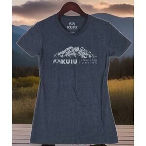 Kuiu Ultralight Hunting Women's Shirt Mountain Logo Midnight Navy Size Small